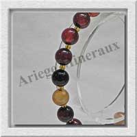 AGATE RUBANNEE - Bracelet Perles 8 mm - 20 cm - M003