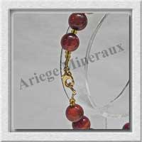 AGATE RUBANNEE - Bracelet Perles 8 mm - 20 cm - M003
