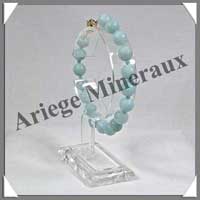 AMAZONITE Claire - Bracelet Perles 8 mm - 19 cm - C001