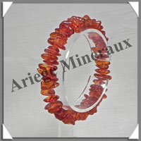 AMBRE - Bracelet Baroque - Caramel - Petits Morceaux - 18 cm - L