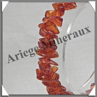 AMBRE - Bracelet Baroque - Caramel - Petits Morceaux - 18 cm - L