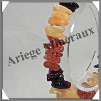 AMBRE - Bracelet Baroque - Multicolore - Petits Morceaux - 18 cm - L