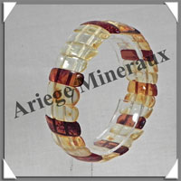 AMBRE - Bracelet Composé - Bicolore - 29 Barrettes - 18 cm - L001