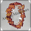 AMBRE - Bracelet Composé - Caramel - 16 Barrettes et Perles Baroques - 18 cm - L007 Baltique