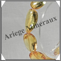 AMBRE - Bracelet Perles Baroques - Citron - Perles de 15  20 mm - 18 cm - L001
