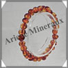AMBRE - Bracelet Perles Baroques - Caramel - Perles de 6 à 8 mm - 18 cm - L003 Baltique