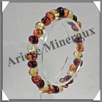 AMBRE - Bracelet Perles Baroques - Multicolore - Perles de 7  9 mm - 18 cm - L006