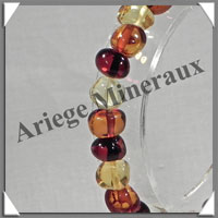 AMBRE - Bracelet Perles Baroques - Multicolore - Perles de 7  9 mm - 18 cm - L006