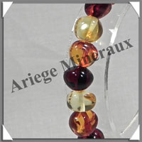AMBRE - Bracelet Perles Baroques - Multicolore - Perles de 7  9 mm - 18 cm - L007