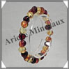 AMBRE - Bracelet Perles Baroques - Multicolore - Perles de 7 à 9 mm - 18 cm - L008 Baltique