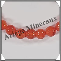 CORNALINE - Bracelet Promotion - Perles de 6  8  mm - Montage Elastique - W