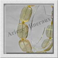 FLUORITE JAUNE - Bracelet Compos - Rectangles de 12x16 mm - 19 cm - M001