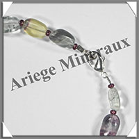 FLUORINE - Bracelet Argent - Perles Ovales - 20 cm - 97 grammes - W001