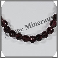 GRENAT - Bracelet Promotion - Perles de 5 mm - Montage Elastique - W