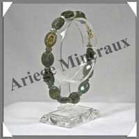 LABRADORITE - Bracelet Ovales Facets 12 mm - 21 cm - C001