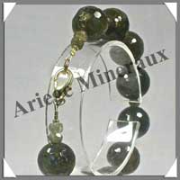 LABRADORITE - Bracelet Perles Facetes 14 mm - 21 cm - C001