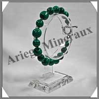 MALACHITE - Bracelet - Perles 8 et 10 mm en Altern - 20 cm - M001