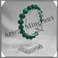 MALACHITE - Bracelet - Perles 8 et 13 mm en Altern - 20 cm - M001