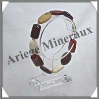MOKAITE - Bracelet Compos : Rectangles 12x16 et Ovales 13x18 mm Alterns - 19 cm - C002