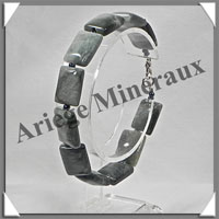 CYMOPHANE ou OEIL DE CHAT - Bracelet Compos - Rectangles - 20 cm - C001