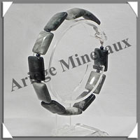 CYMOPHANE ou OEIL DE CHAT - Bracelet Compos - Rectangles - 20 cm - C002