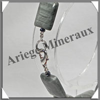 CYMOPHANE ou OEIL DE CHAT - Bracelet Compos - Rectangles - 19 cm - C011