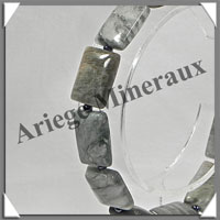 CYMOPHANE ou OEIL DE CHAT - Bracelet Compos - Rectangles - 19 cm - C014