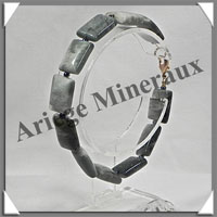 CYMOPHANE ou OEIL DE CHAT - Bracelet Compos - Rectangles - 19 cm - C016