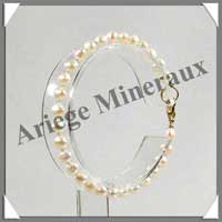 PERLES BLANCHES - Bracelet Perles de 4 mm - NG
