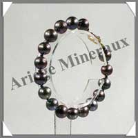 PERLES NOIRES - Bracelet Perles de 7  9 mm - NA1