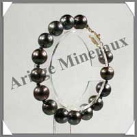 PERLES NOIRES - Bracelet Perles de 9  10 mm - NA2