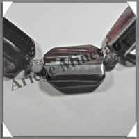 AGATE DRAPEE - Collier Compos - 5 Rectangles 35x25 mm et Perles 8 mm - 52 cm - C029