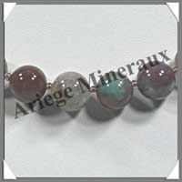AGATE INDIENNE - Collier Perles 12 mm - 46 cm - M002