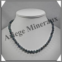 AGATE MOUSSE - Collier Perles 6 mm - 50 cm - M001
