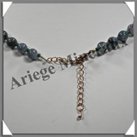 AGATE MOUSSE - Collier Perles 6 mm - 48 cm - M003