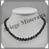 AGATE MOUSSE - Collier Perles 8 mm - 48 cm - M001 Inde