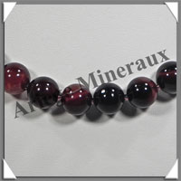 AGATE RUBANNEE - Collier Perles 12 mm - 43 cm - M002