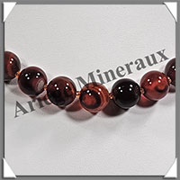 AGATE RUBANNEE - Collier Perles 12 mm - 46 cm - M006