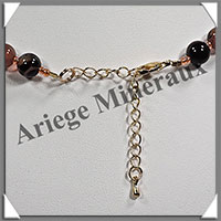 AGATE RUBANNEE - Collier Perles 8 mm - 46 cm - M012