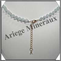 AIGUE MARINE - Collier Perles 6 mm - 50 cm - M002
