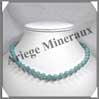 AMAZONITE Claire - Collier Perles 8 mm - 43 cm - A002 Russie
