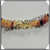 AMBRE - Collier Baroque - Multicolore - Petits Morceaux - 43 cm - L010