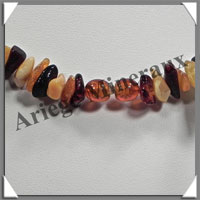 AMBRE - Collier Baroque - Multicolore - Gros Morceaux - 45 cm - L006