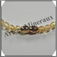AMBRE - Collier Facet - Perles de 4 mm - Multicolore en dgrad - 52 cm - M001