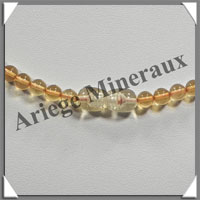 AMBRE - Collier Perles 4 mm - Multicolore en dgrad - 44 cm - M002