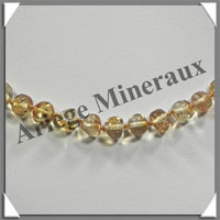 AMBRE - Collier Perles Baroques - Citron - 43 cm - L002