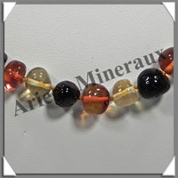 AMBRE - Collier Perles Baroques - Multicolore - 52 cm - L005