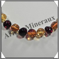 AMBRE - Collier Perles Baroques - Multicolore - 48 cm - L007