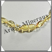 AMBRE - Collier Perles Baroques - Citron - 54 cm - L011