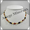 AMBRE - Collier Perles Baroques - Multicolore - 46 cm - L015 Baltique